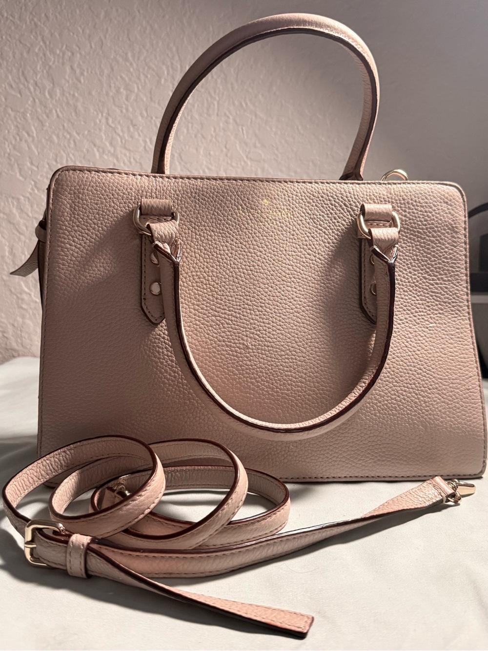 kate spade Blush Satchel with Detachable Strap